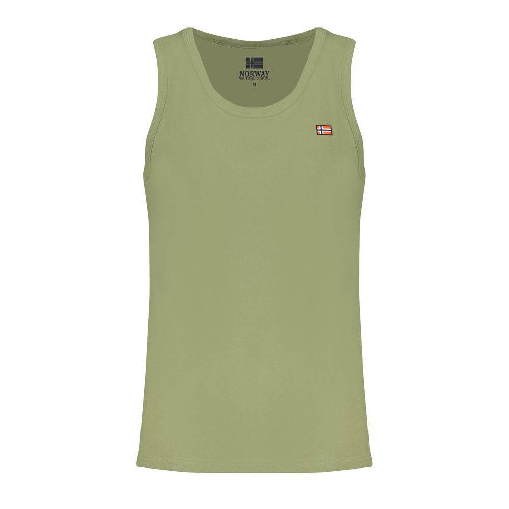 Norway 1963 Green Cotton Men Shirt - Hilstor