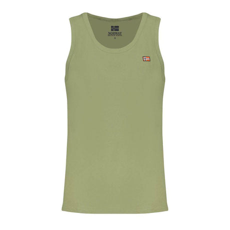 Norway 1963 Green Cotton Men Shirt - Hilstor