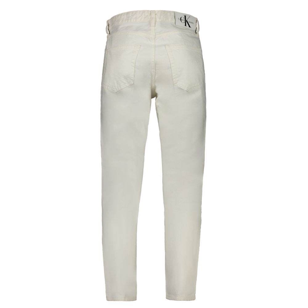 Calvin Klein White Cotton Men's Jeans - Hilstor