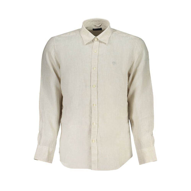 North Sails Beige Linen Shirt - Hilstor