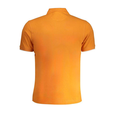 La Martina Orange Cotton Polo Shirt - Hilstor
