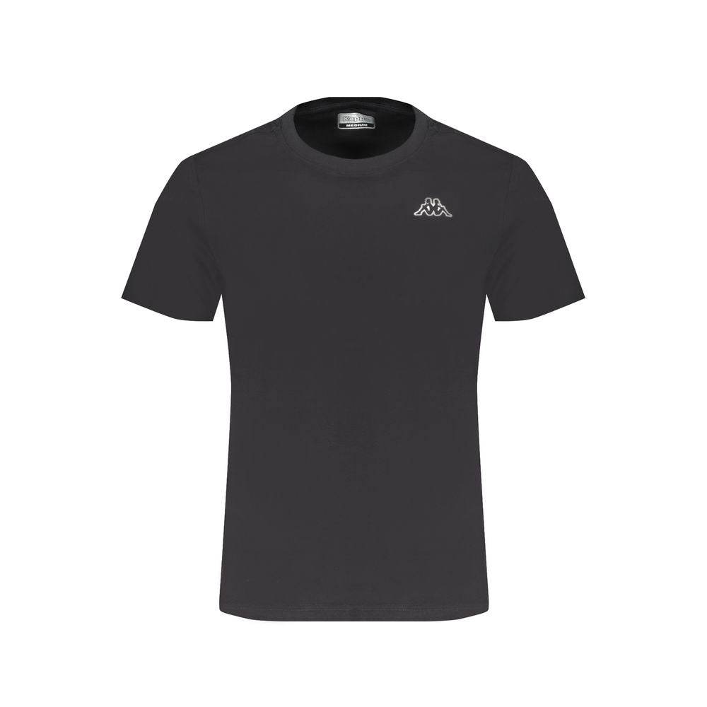 Kappa Black Cotton T-Shirt - Hilstor