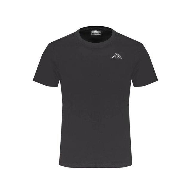 Kappa Black Cotton T-Shirt - Hilstor