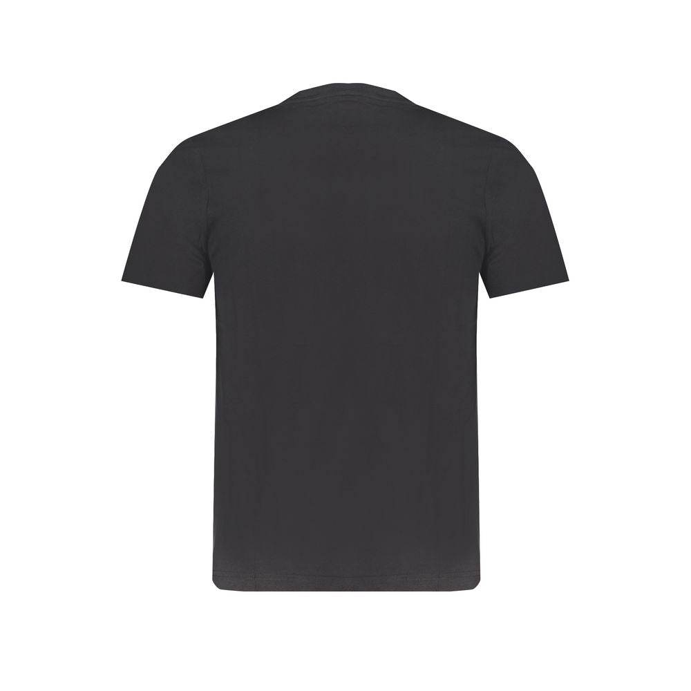 Kappa Black Cotton T-Shirt - Hilstor