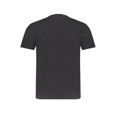 Kappa Black Cotton T-Shirt - Hilstor