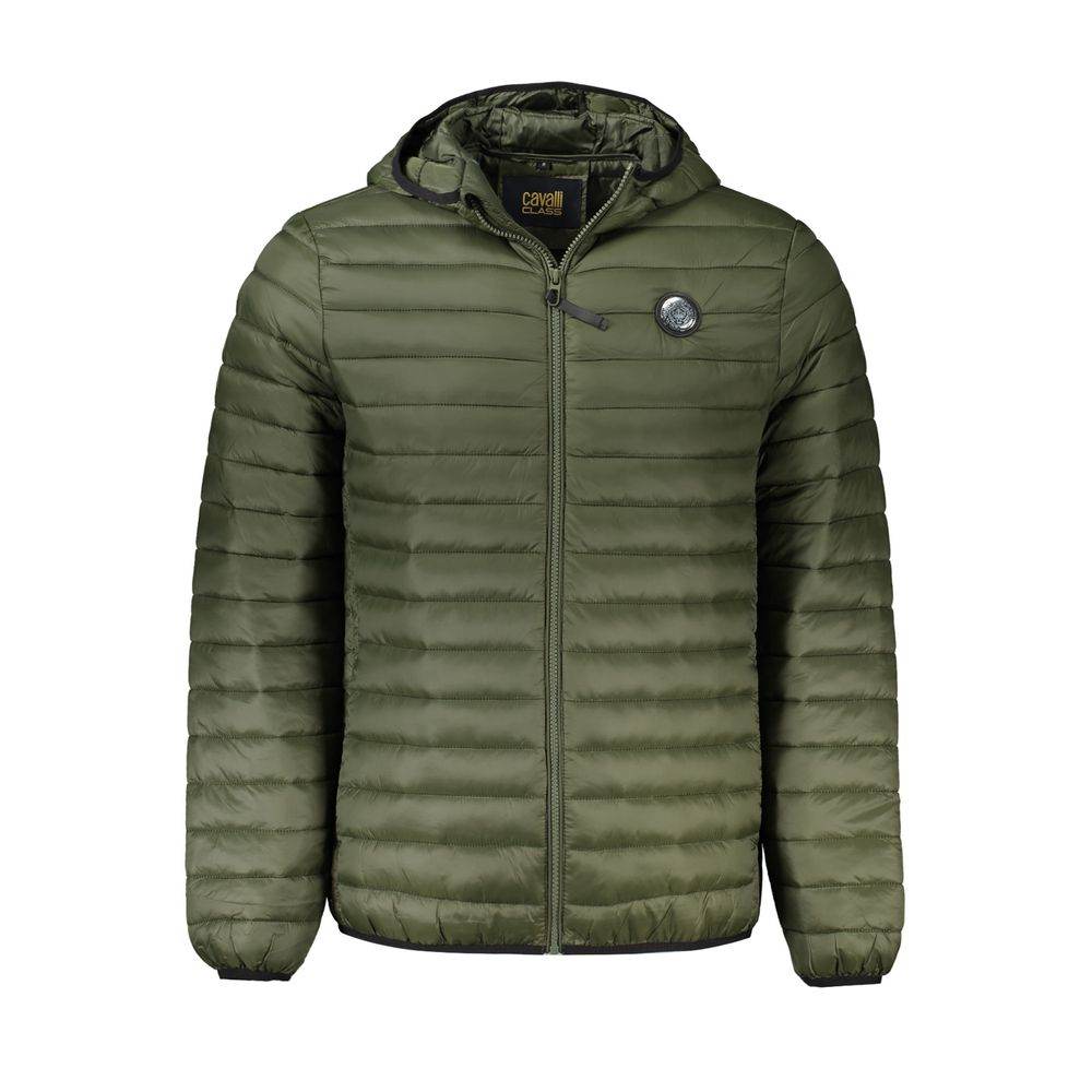 Cavalli Class Green Polyamide Men Jacket - Hilstor
