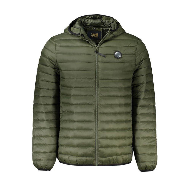Cavalli Class Green Polyamide Men Jacket - Hilstor