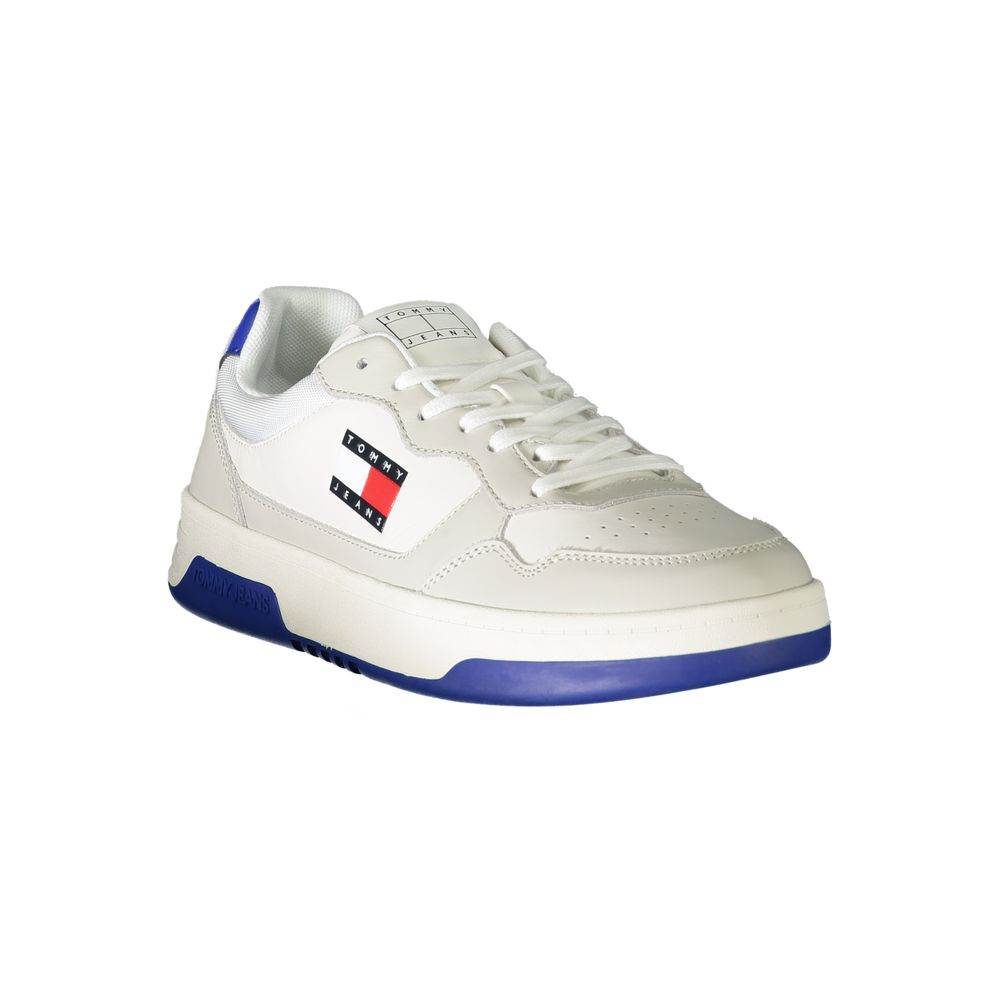 Tommy Hilfiger White Leather Men Sneaker - Hilstor