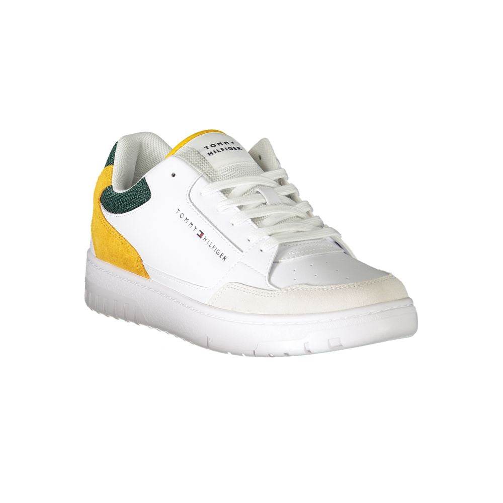 Tommy Hilfiger White Polyethylene Men Sneaker - Hilstor