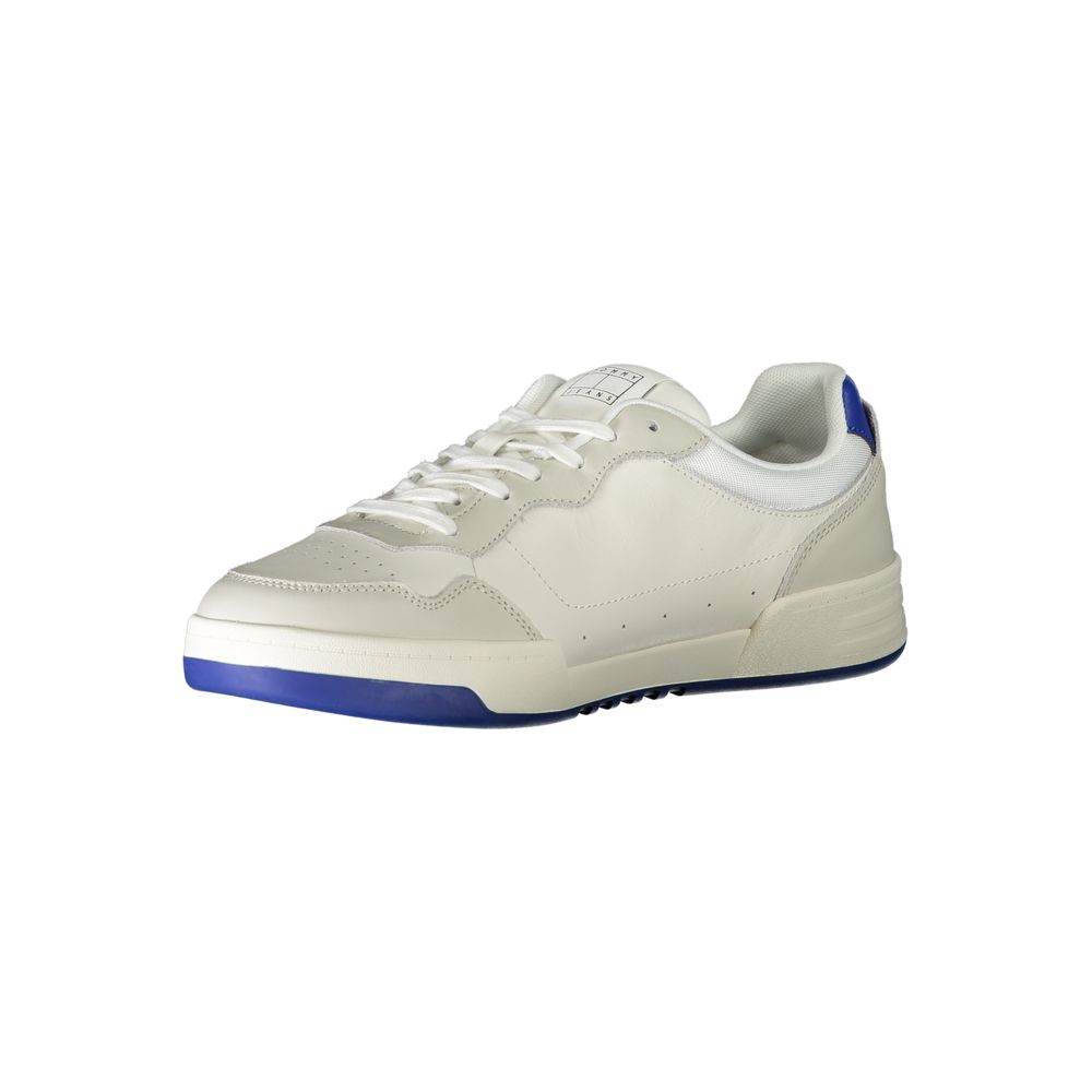 Tommy Hilfiger White Leather Men Sneaker - Hilstor