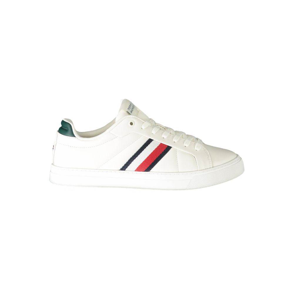Tommy Hilfiger White Leather Men Sneaker - Hilstor