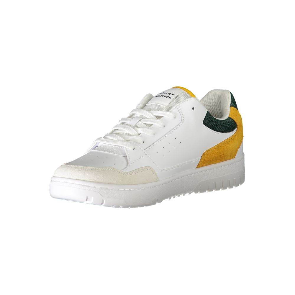 Tommy Hilfiger White Polyethylene Men Sneaker - Hilstor