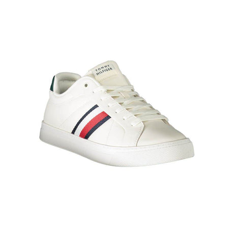 Tommy Hilfiger White Leather Men Sneaker - Hilstor