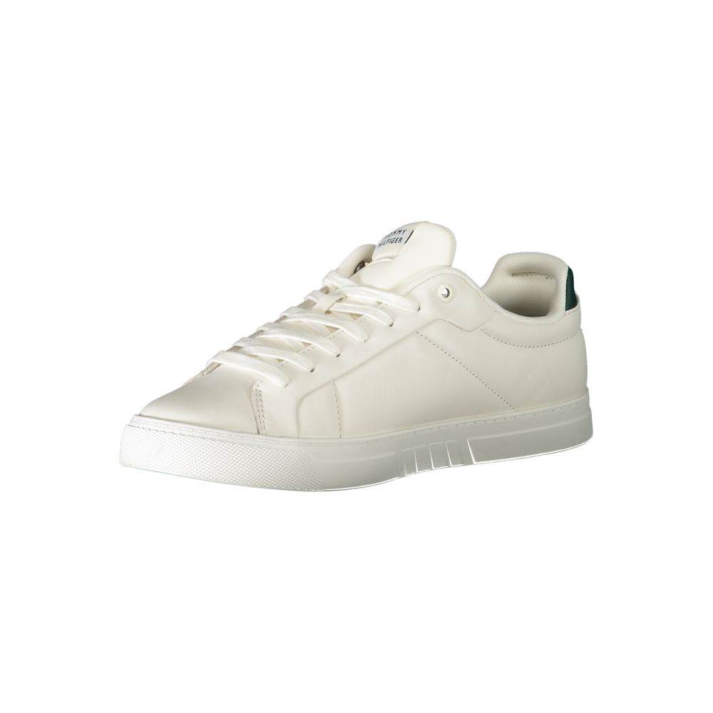 Tommy Hilfiger White Leather Men Sneaker - Hilstor