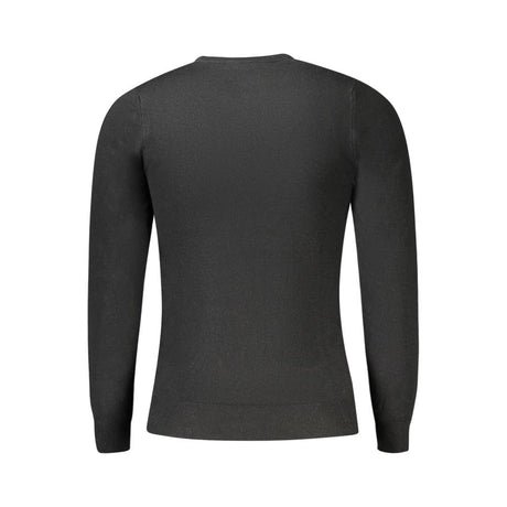 Cavalli Class Black Viscose Sweater til mænd