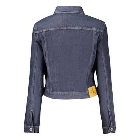 Calvin Klein blå bomuldsjakke til kvinder
