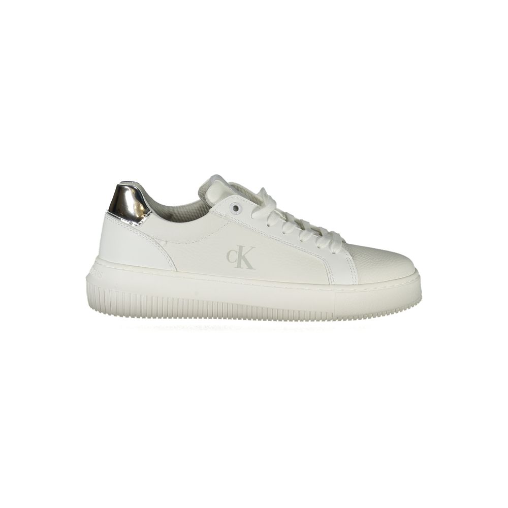 Calvin Klein hvid polyethylen sneaker til kvinder