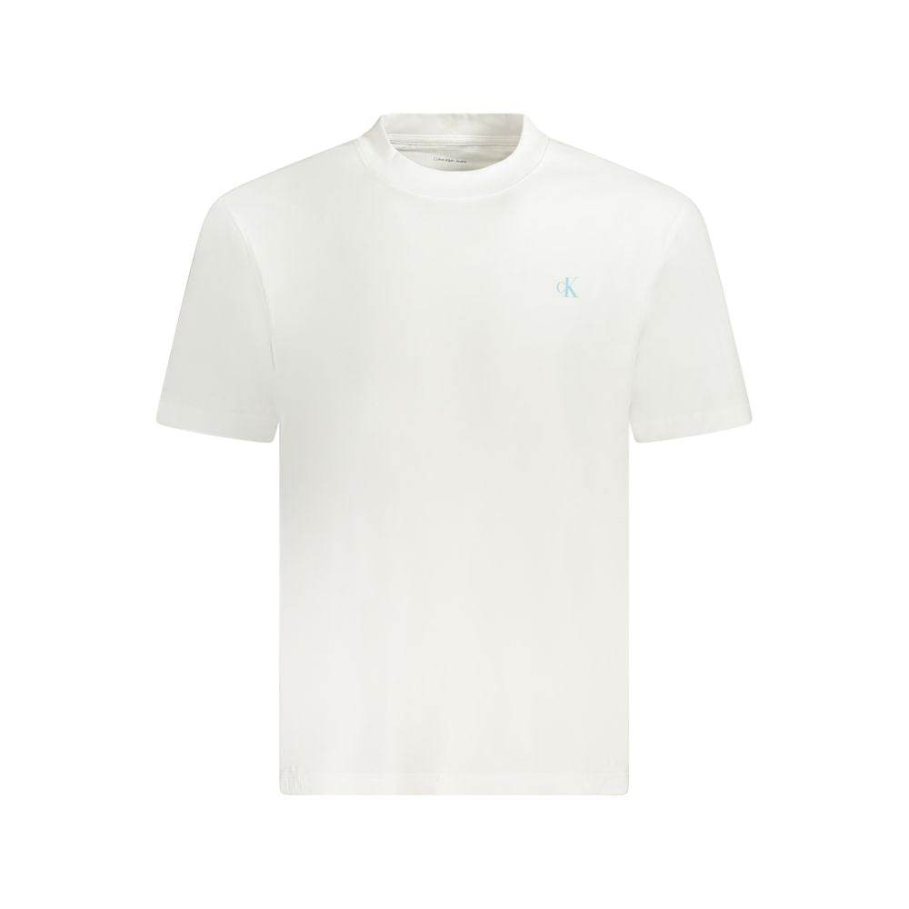 Calvin Klein White Cotton T-Shirt - Hilstor