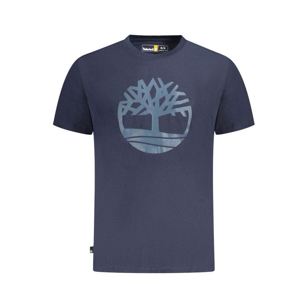 Timberland Blue Cotton T-Shirt - Hilstor