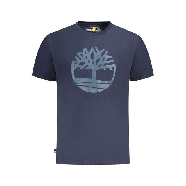 Timberland Blue Cotton T-Shirt - Hilstor