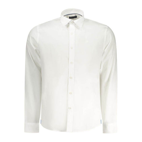 North Sails White Cotton Men Shirt - Hilstor