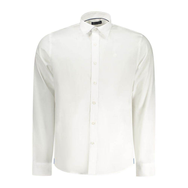 North Sails White Cotton Men Shirt - Hilstor