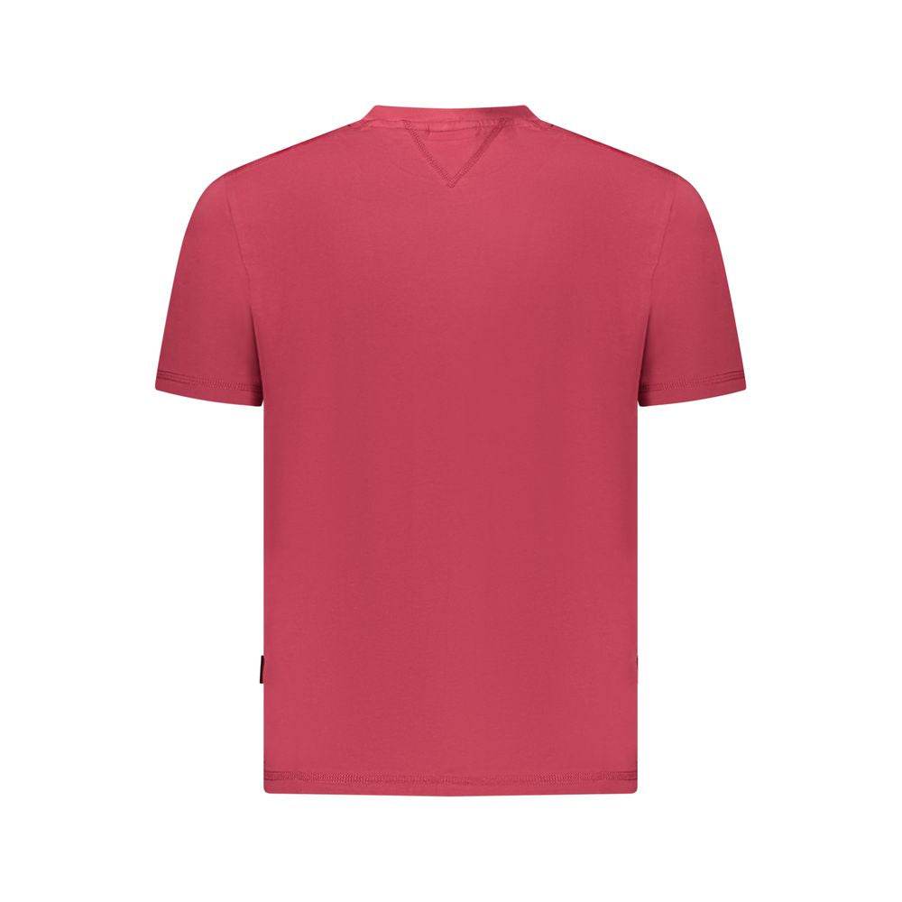 Napapijri Red Cotton Men T-Shirt - Hilstor