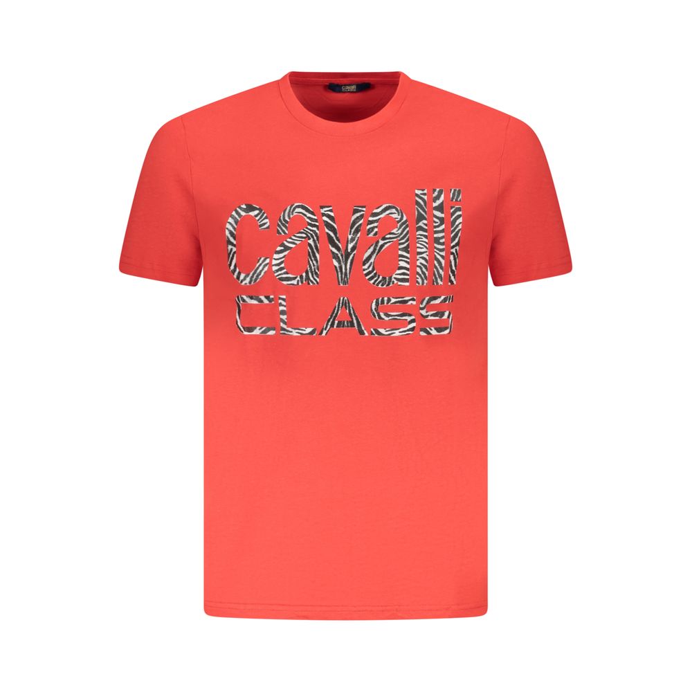Cavalli klasse rød bomuld herre T-shirt
