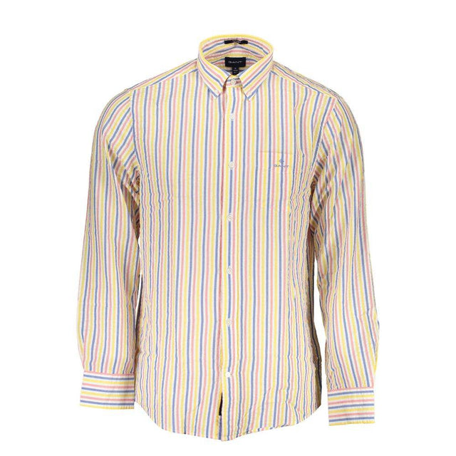 Gant White Cotton Men Shirt - Hilstor
