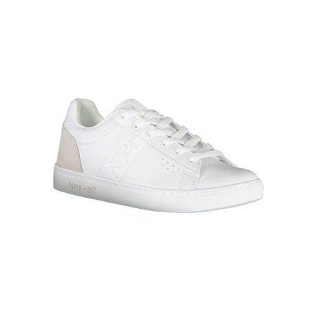 Napapijri White Leather Men Sneaker - Hilstor