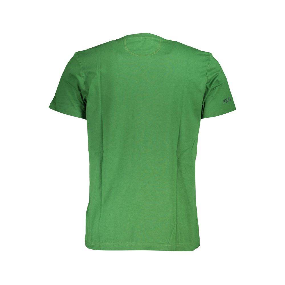 La Martina Green Cotton Men T-Shirt - Hilstor