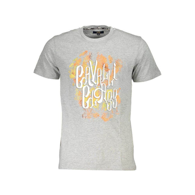 Cavalli Class Brown Cotton Men T-Shirt - Hilstor