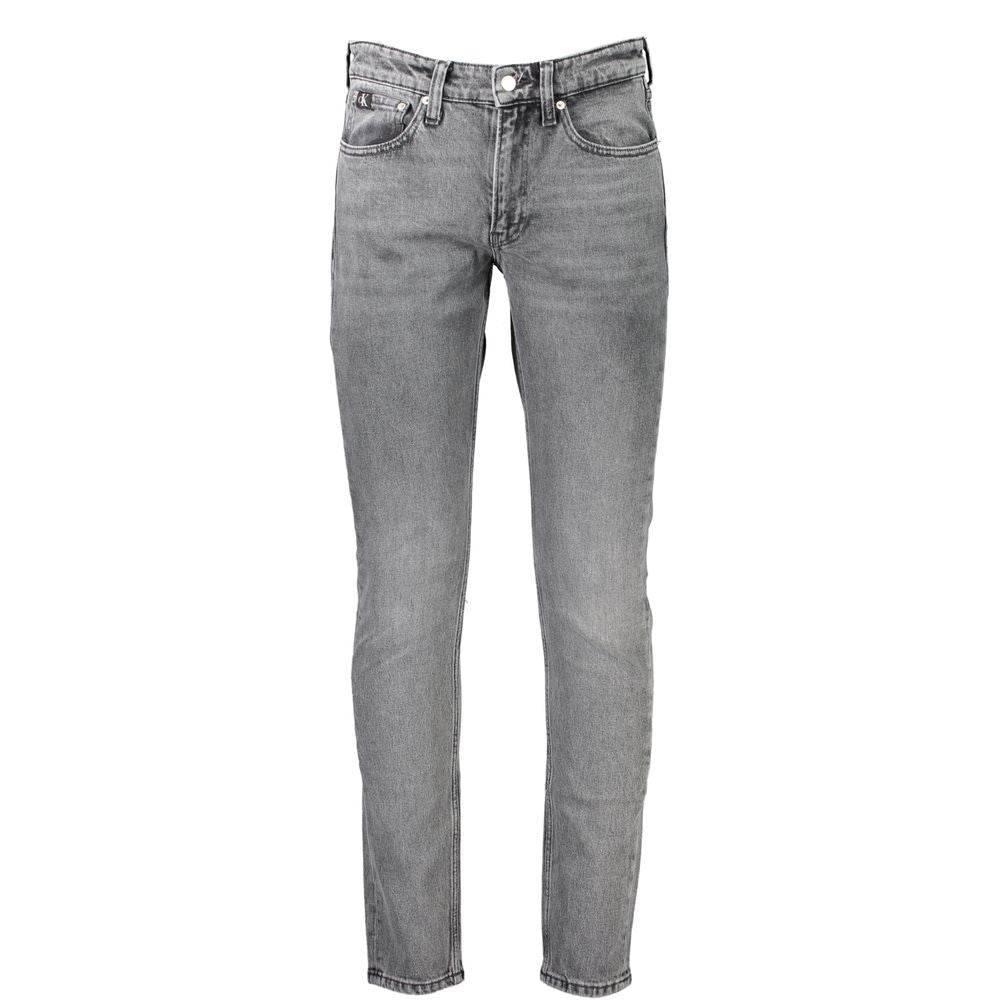 Calvin Klein Gray Cotton Men Jeans - Hilstor