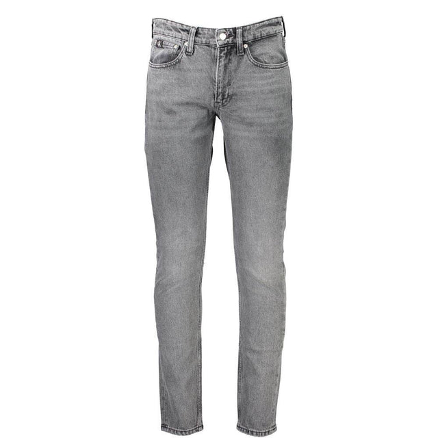 Calvin Klein Gray Cotton Men Jeans - Hilstor