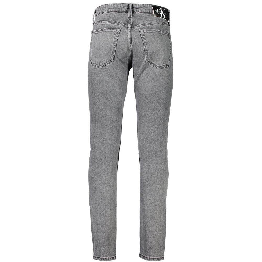 Calvin Klein Gray Cotton Men Jeans - Hilstor
