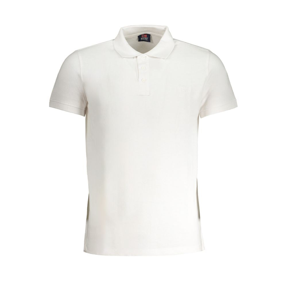 Norge 1963 Hvid bomulds poloshirt