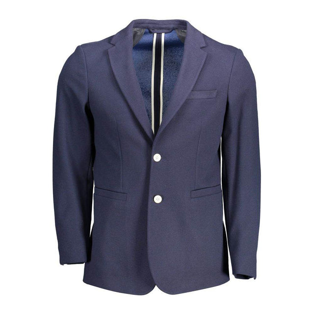 Gant Blue Cotton Men Jacket - Hilstor