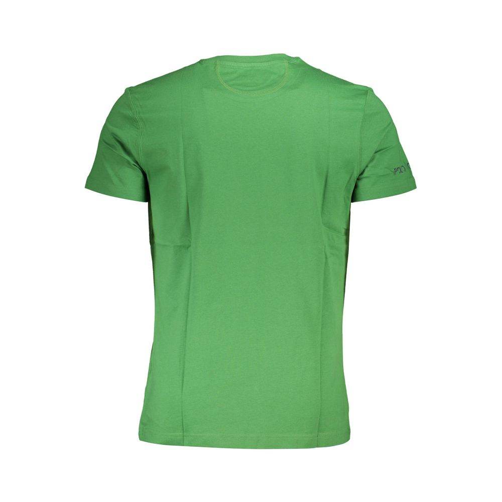 La Martina Green Cotton Men T-Shirt - Hilstor