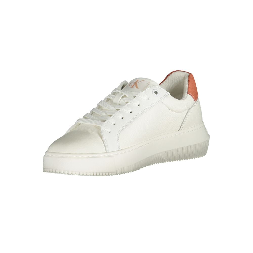 Calvin Klein hvid polyethylen sneaker til kvinder