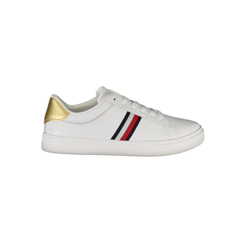 Tommy Hilfiger Hvid Læder Sneaker til kvinder
