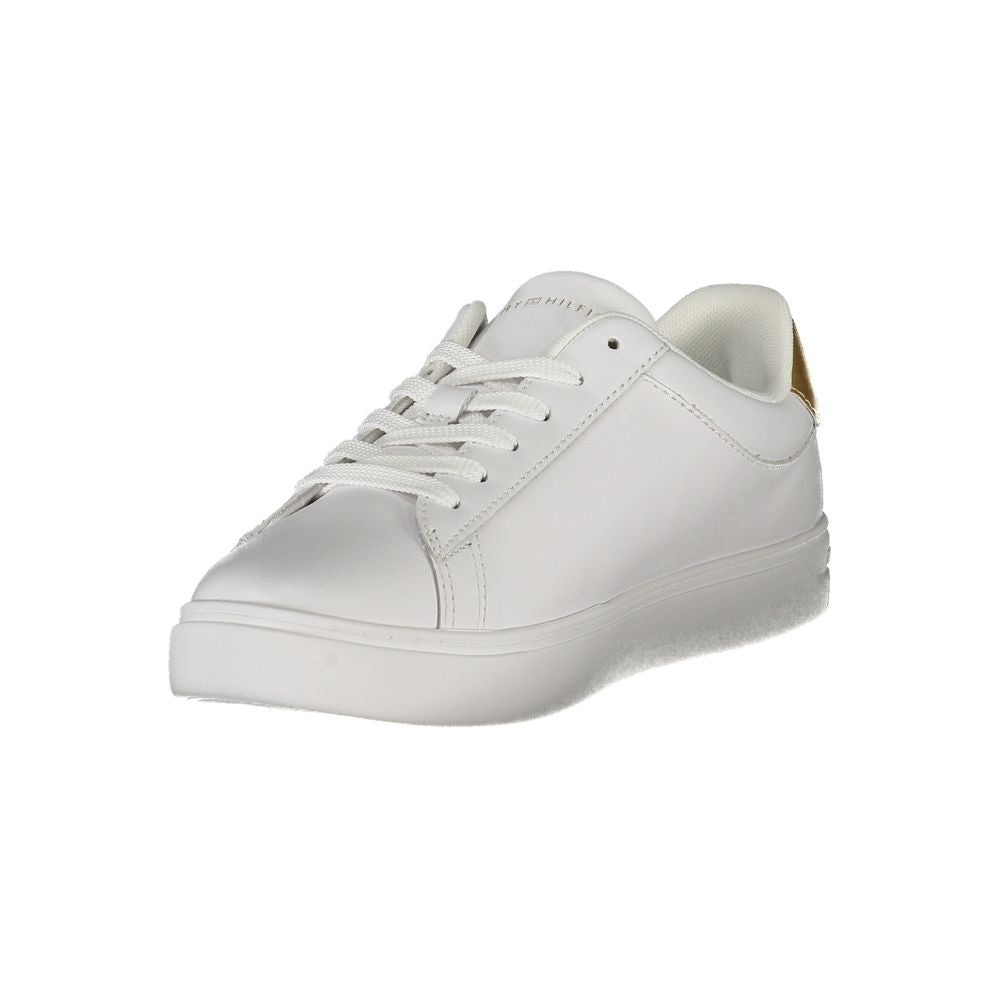 Tommy Hilfiger Hvid Læder Sneaker til kvinder