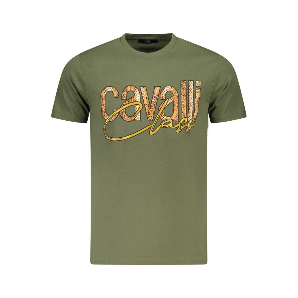 Cavalli klasse grøn bomuld herre T-shirt