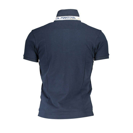 La Martina Sleek Slim Fit Polo with Contrast Details - Hilstor
