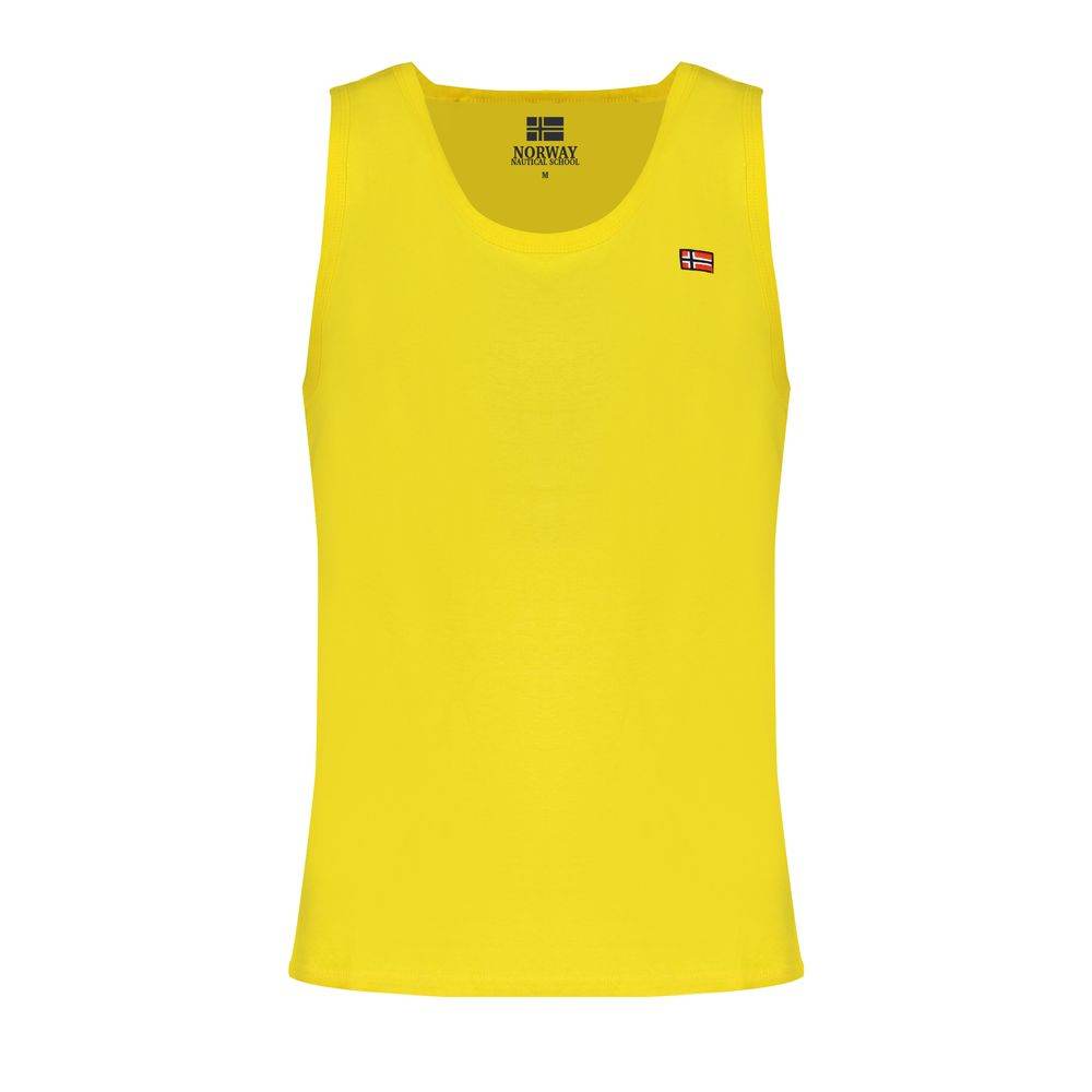 Norway 1963 Yellow Cotton Men Tank Top - Hilstor