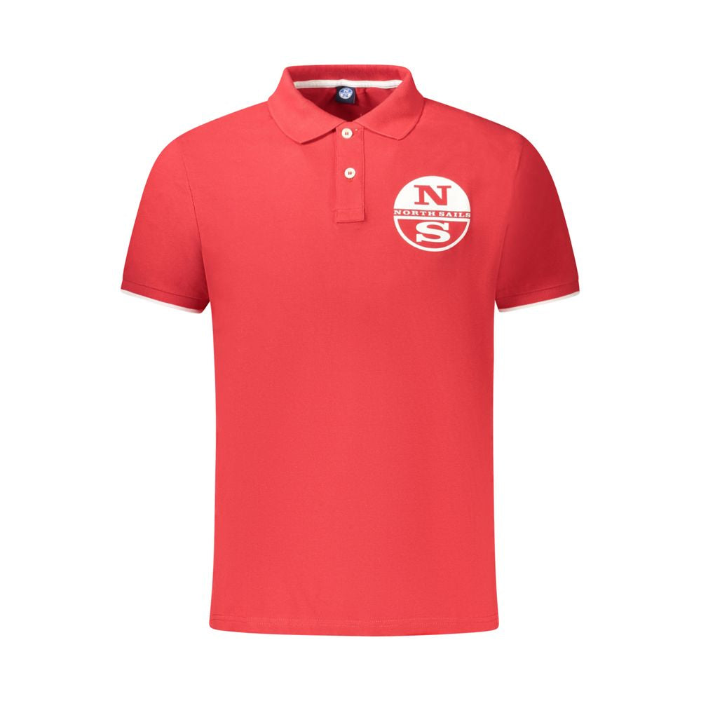 North Sails Rød Bomuld Polo Shirt til mænd