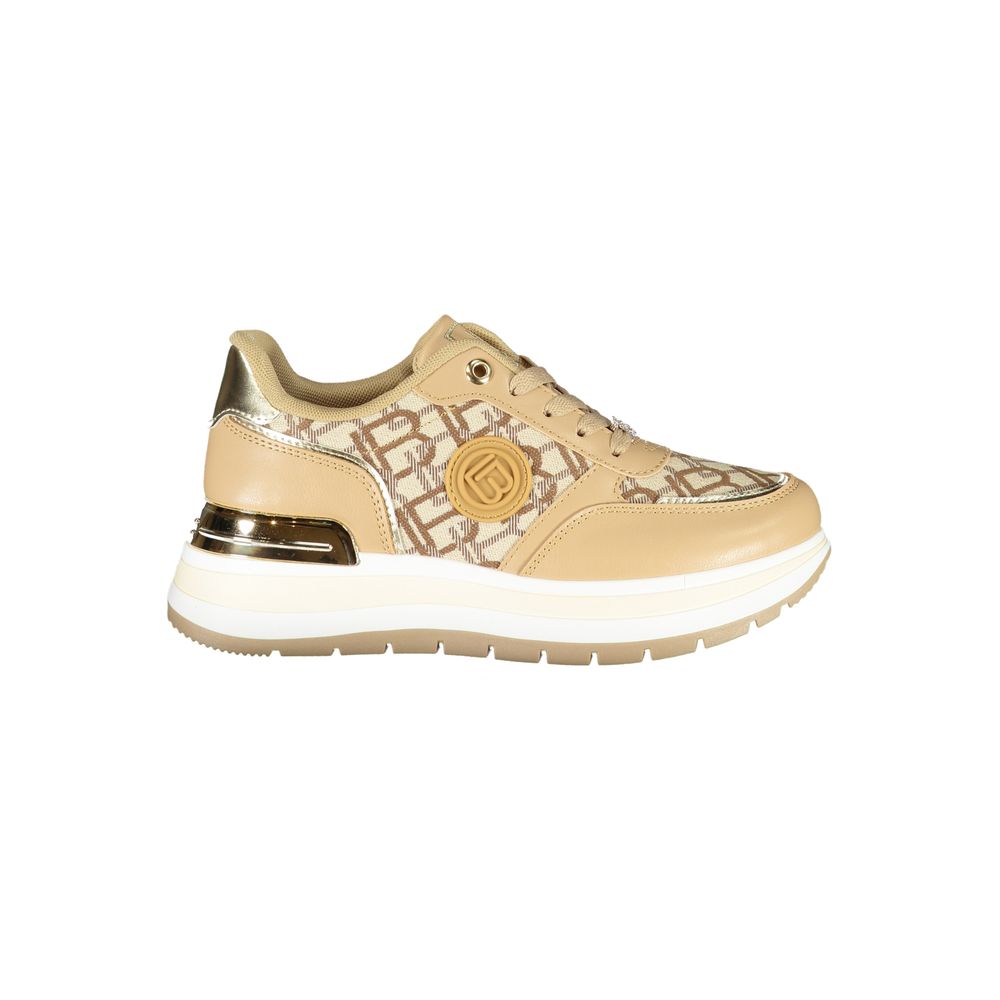 Laura Biagiotti Beige polyester sneaker til kvinder