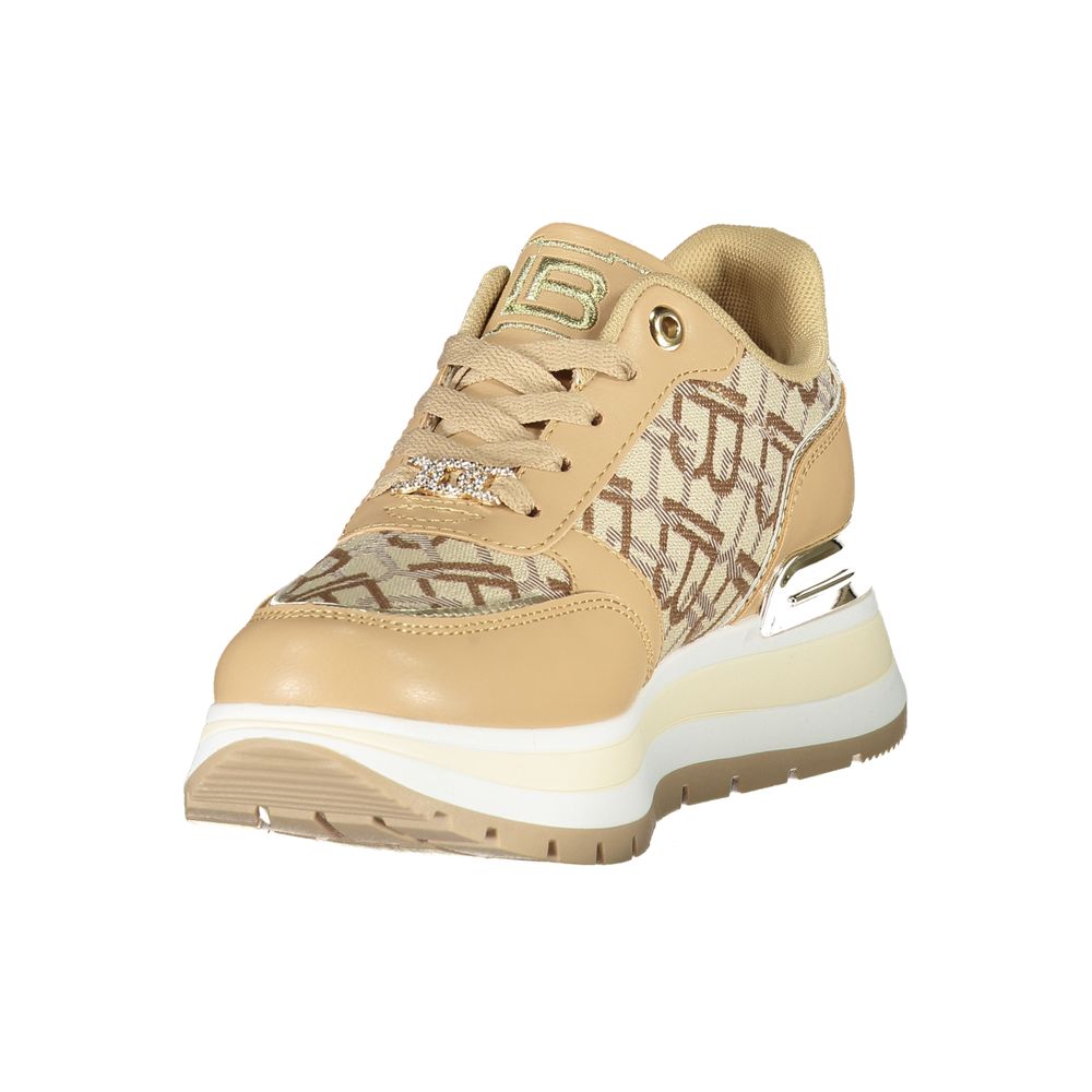 Laura Biagiotti Beige polyester sneaker til kvinder