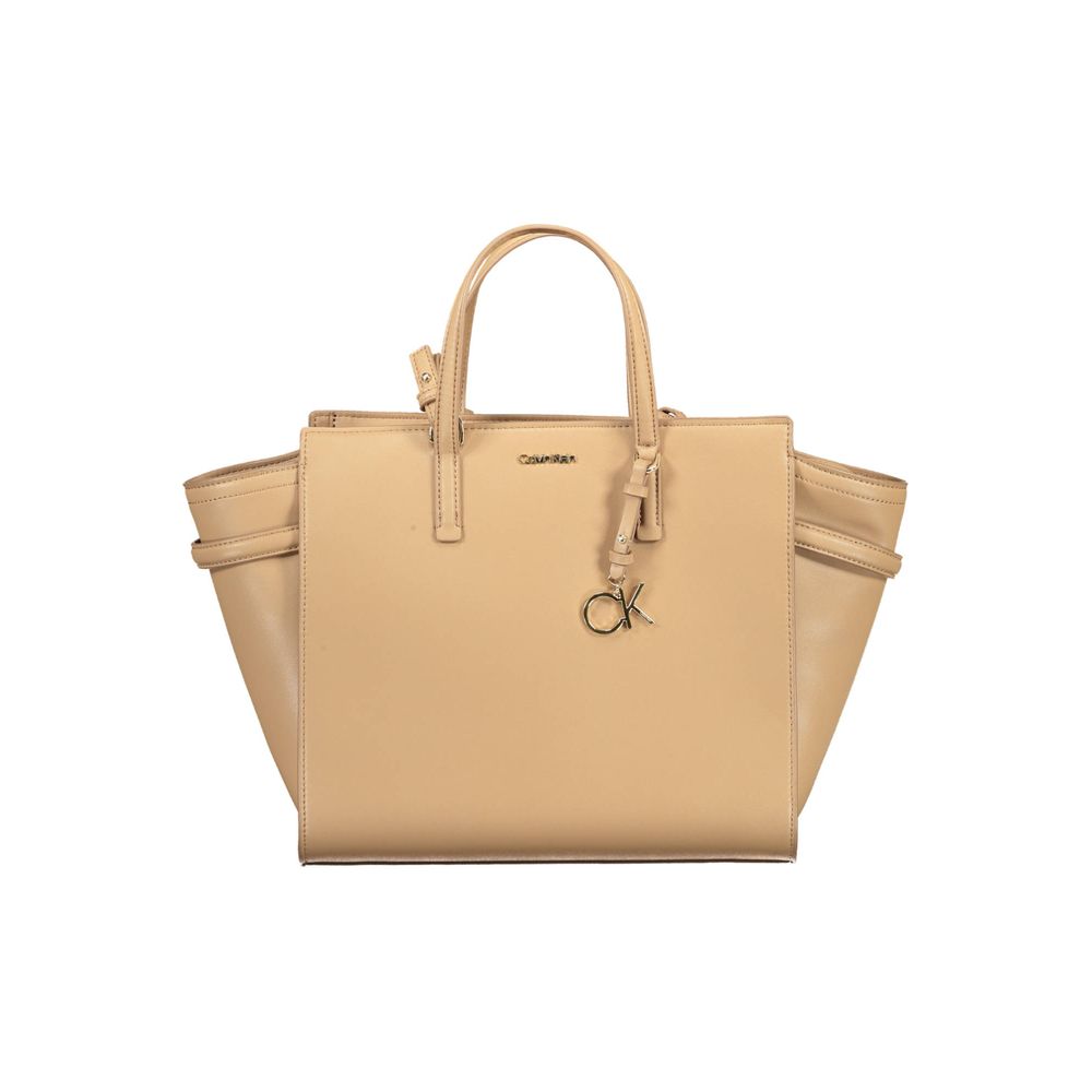 Calvin Klein Beige polyester håndtaske til kvinder