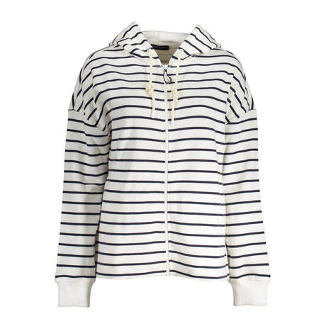 North Sails White Cotton Women's Hooded Sweater - Hilstor