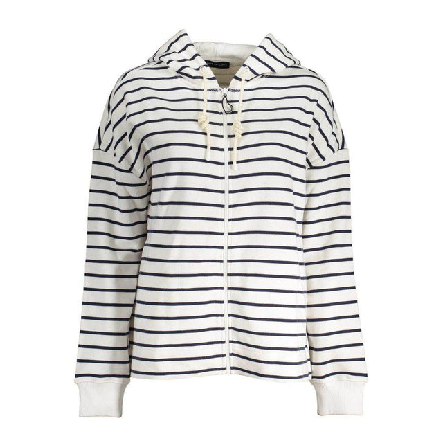North Sails White Cotton Women's Hooded Sweater - Hilstor